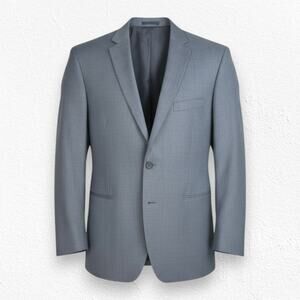 Y2K Lauren Ralph Lauren Dark Gray Wool Blazer Sport Coat Jacket Size 48R